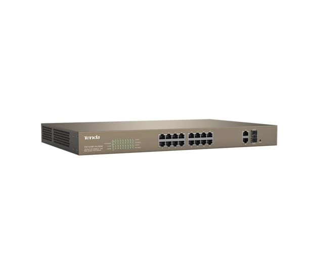 Tenda TEF1218P-16-250W 16-portowy 10/100 Mbps z 2 Gigabit Web - 1391973 - zdjęcie 3